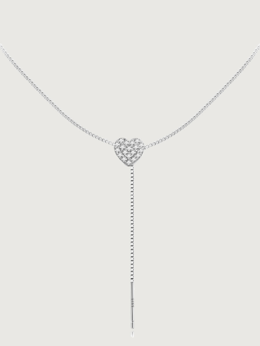 Pandantiv cu Lantisor din Argint Love Necklace