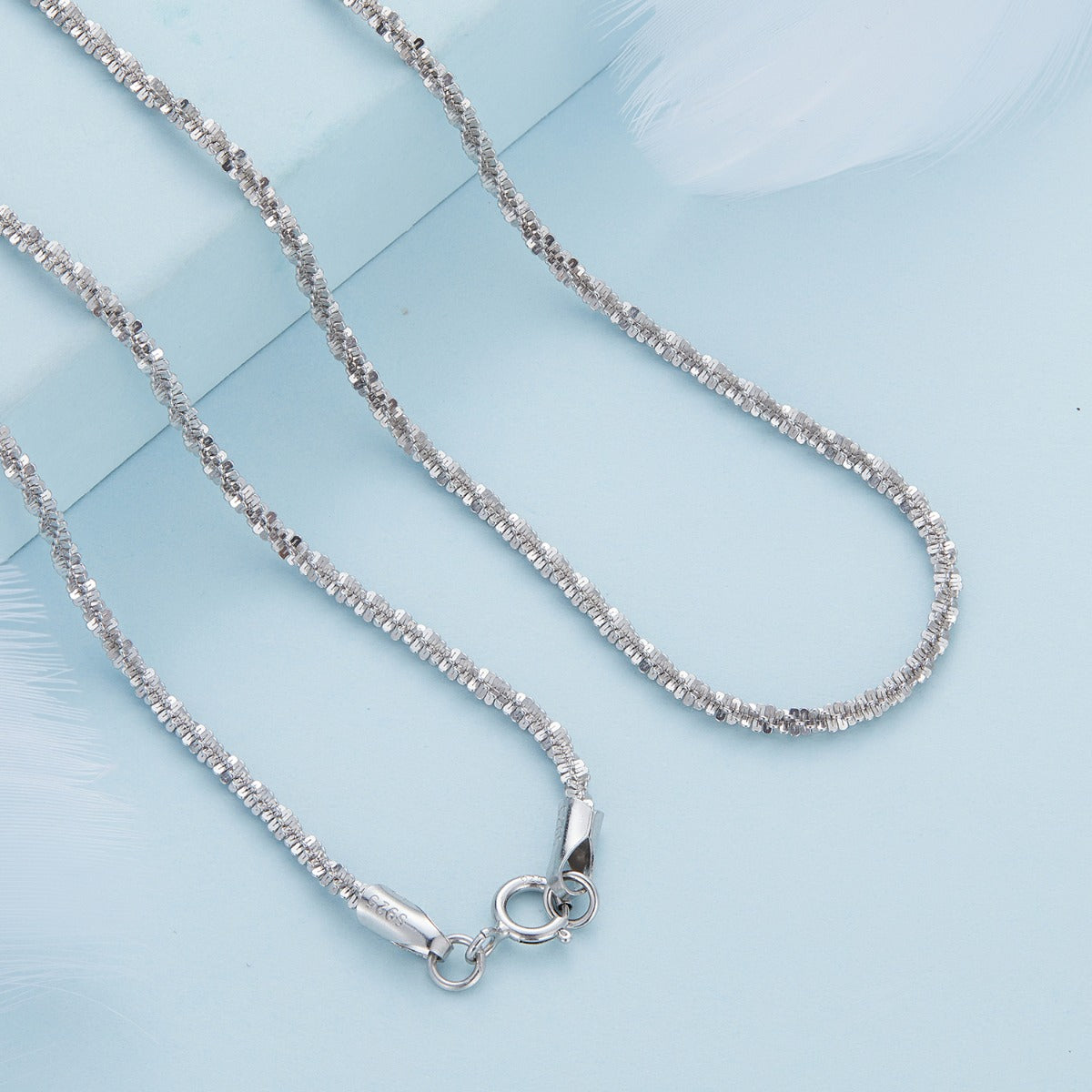 Pandantiv cu Lantisor din Argint Gypsophila Necklace