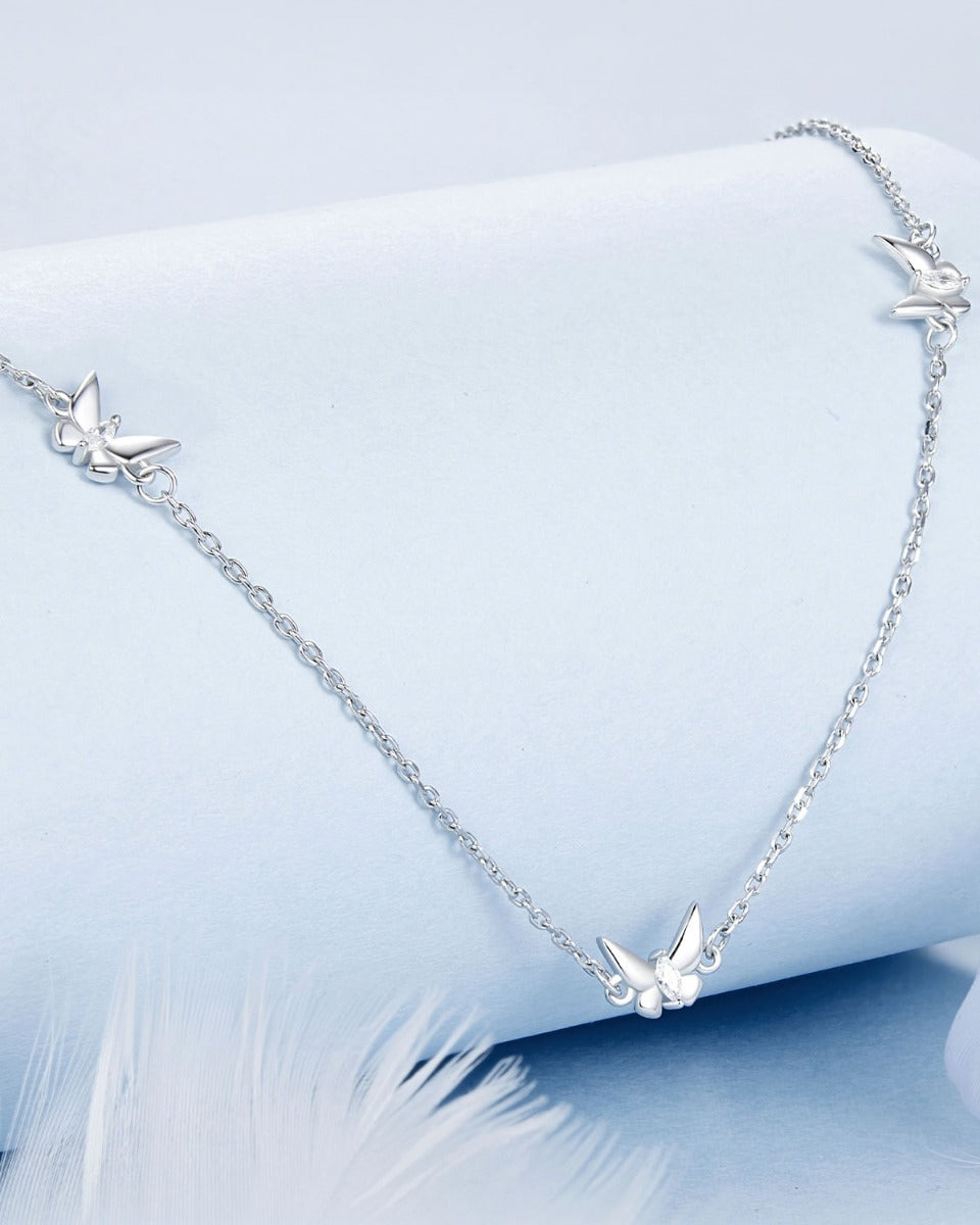 Colier din Argint Serenade of Butterflies
