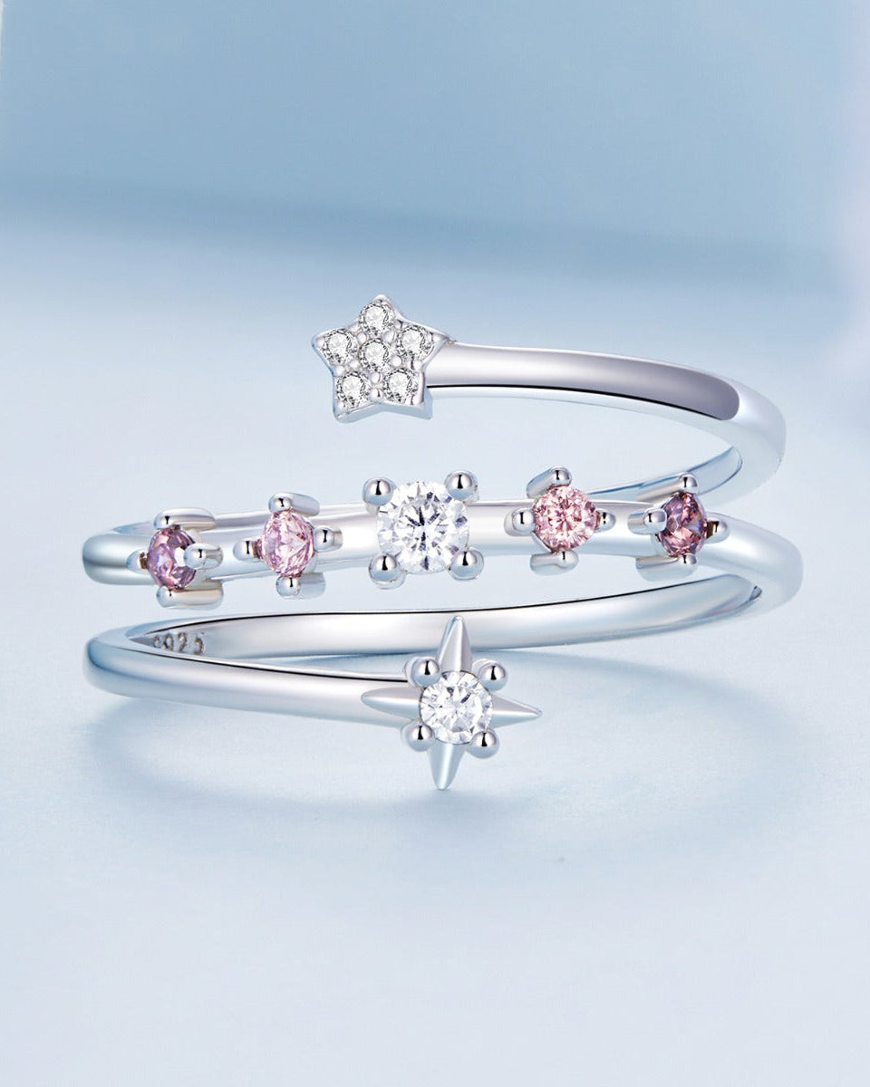 Inel din Argint Star Multi Layer