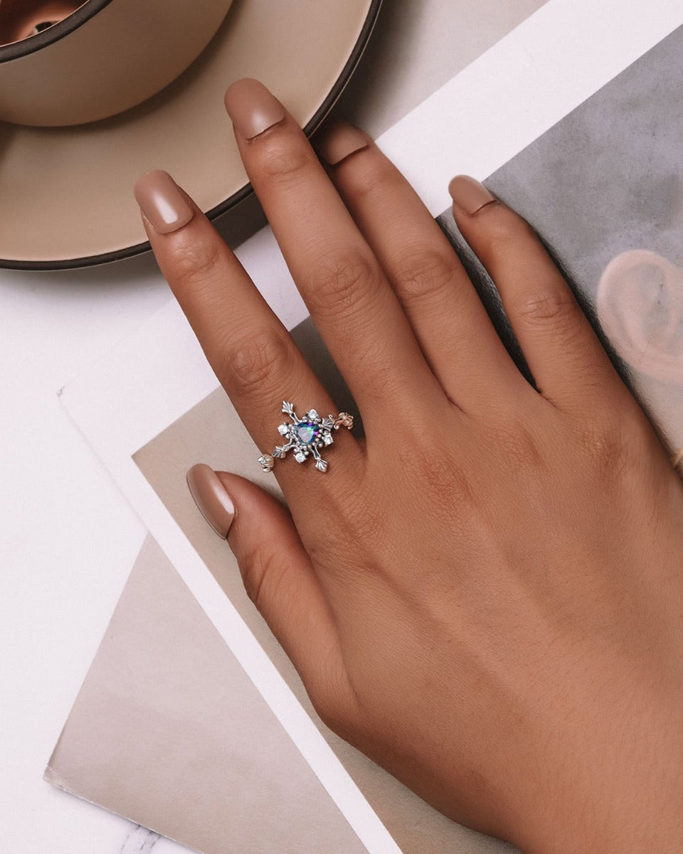 Inel din Argint Heartfelt Devotion