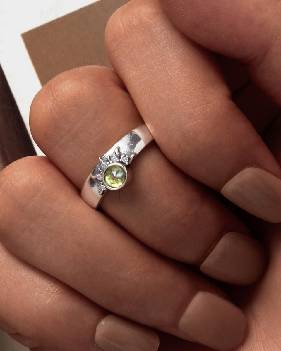 Inel din Argint Sun Moon Stars