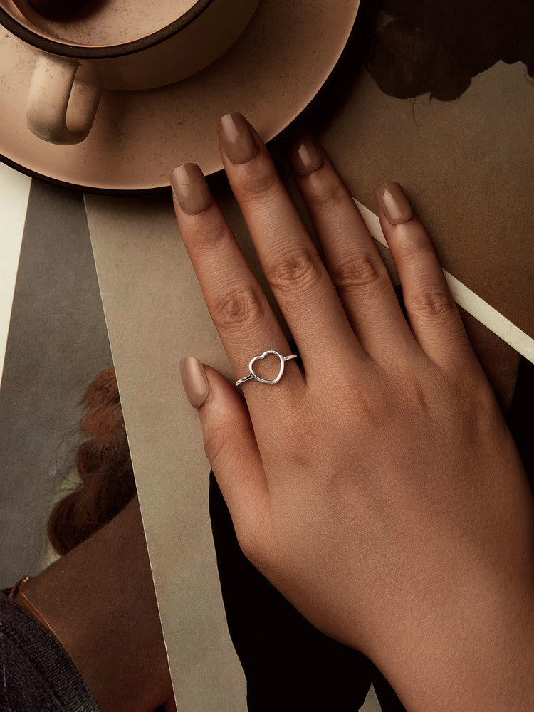 Inel din Argint Celestial Heart Duo