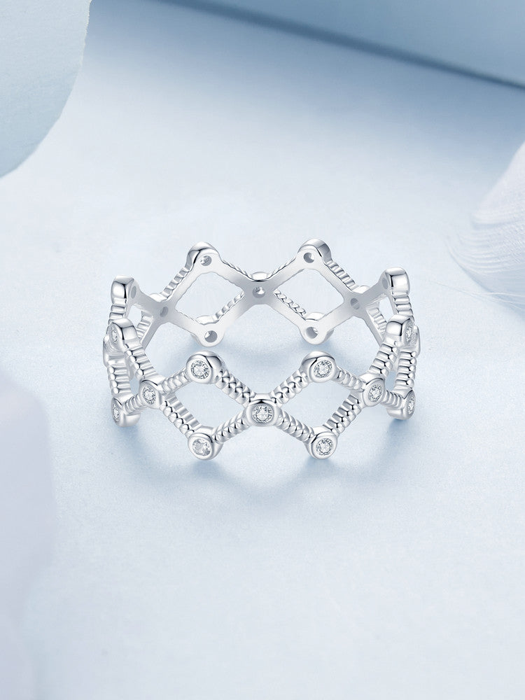 Inel din Argint Celestial Lattice