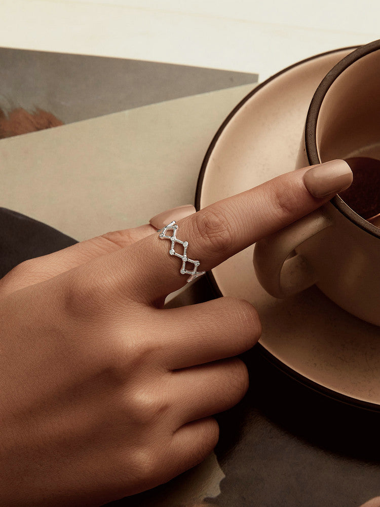 Inel din Argint Celestial Lattice