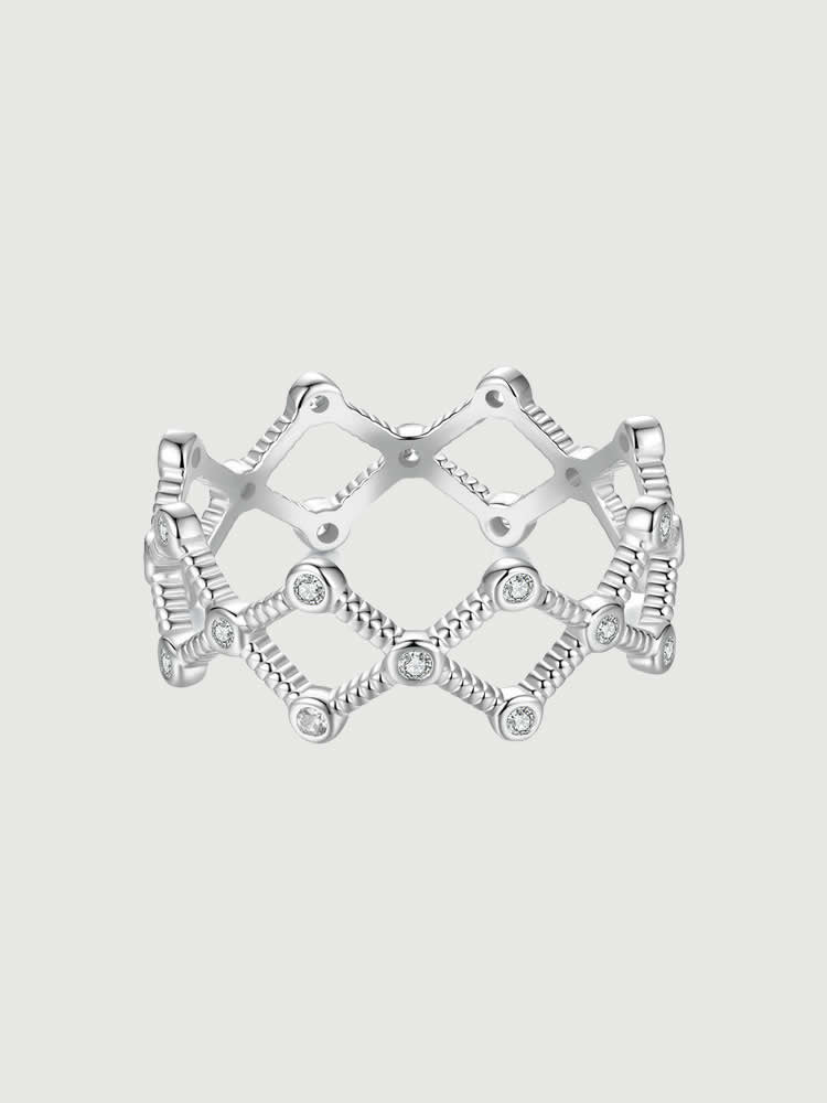 Inel din Argint Celestial Lattice