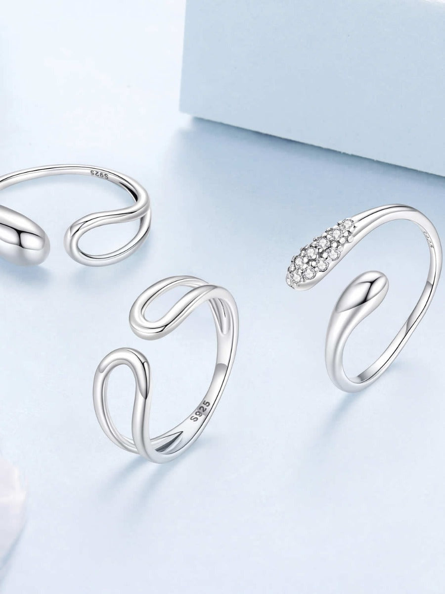 Inel din Argint Waves of Silver