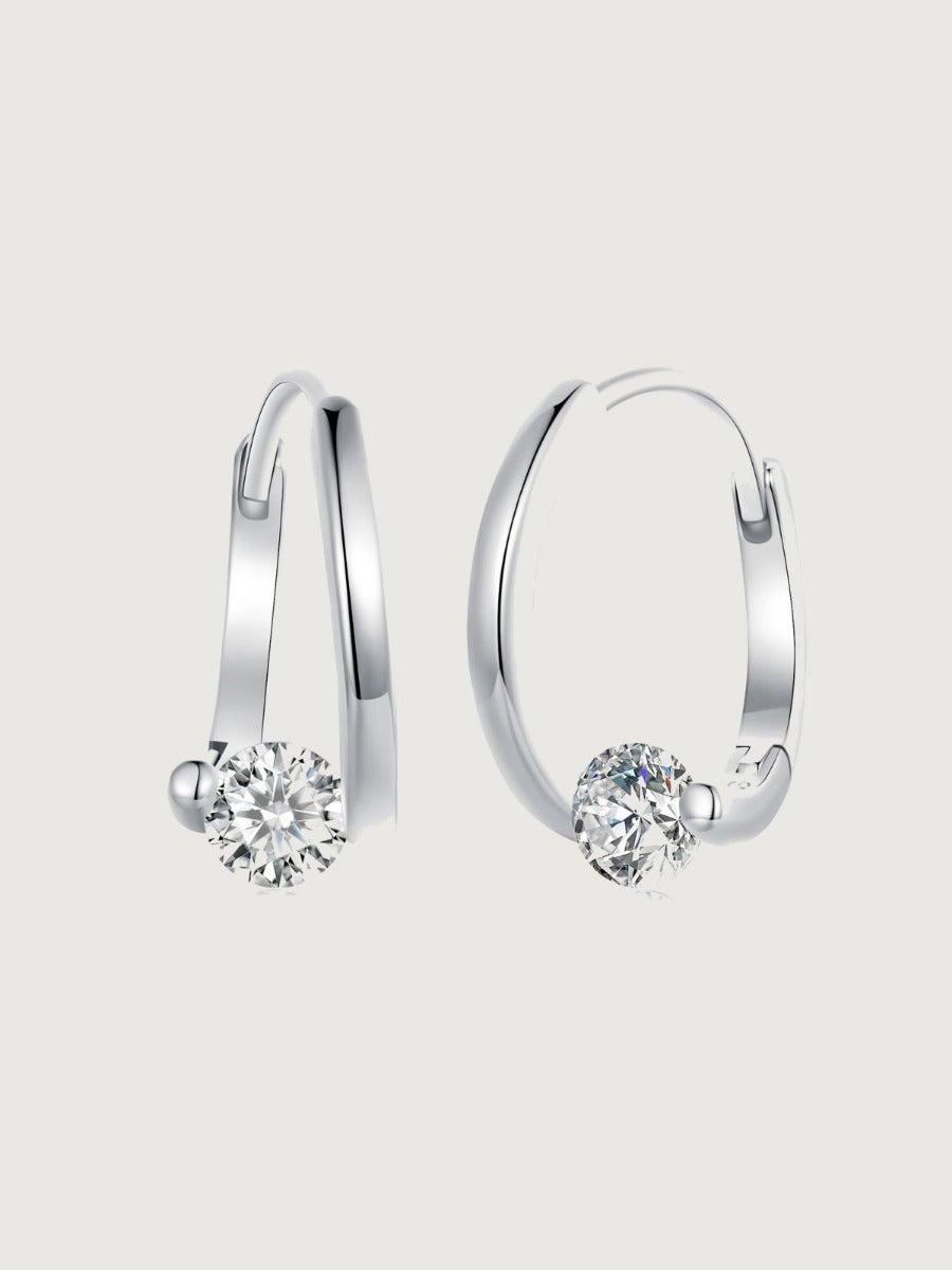 Cercei din argint 925 Radiant Elegance cu zirconiu