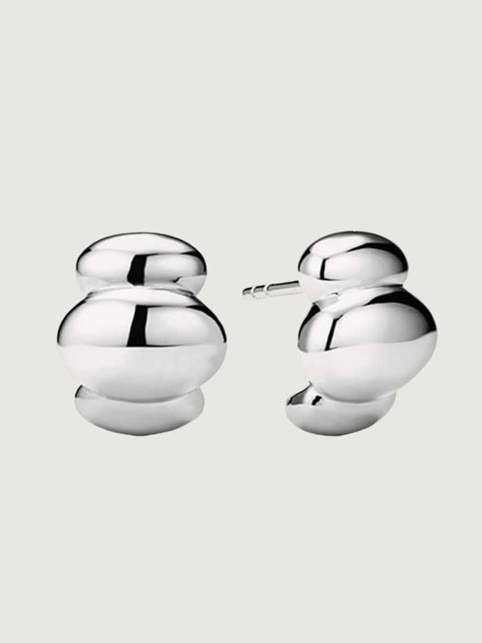 Cercei din argint 925 Silver Bold Glow volumetrici