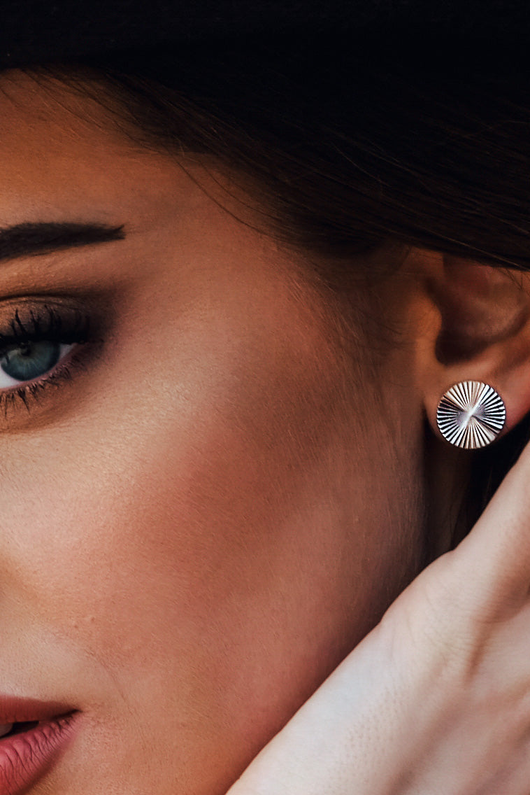 Cercei din argint rose gold ideali pentru cadou elegant