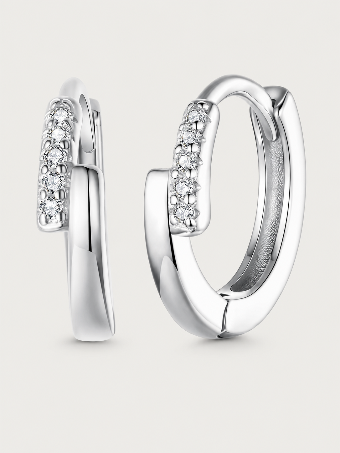 Cercei din Argint Cross Sparkle cu zirconii