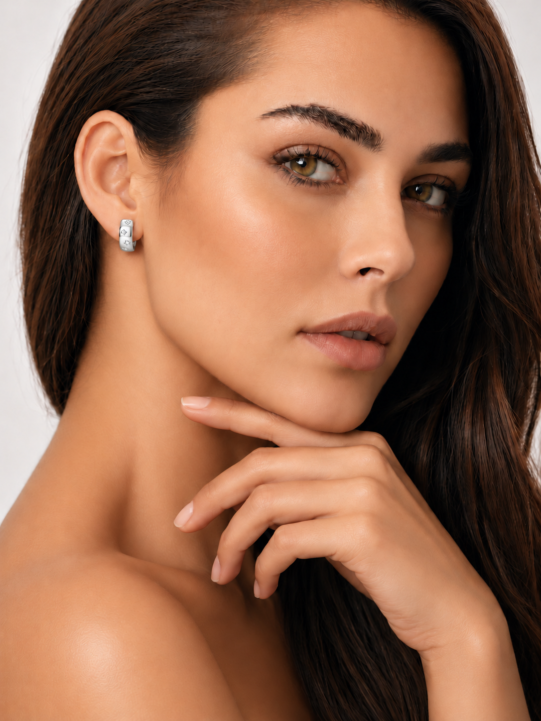Cercei din Argint Moissanite Silver Celestial Glow