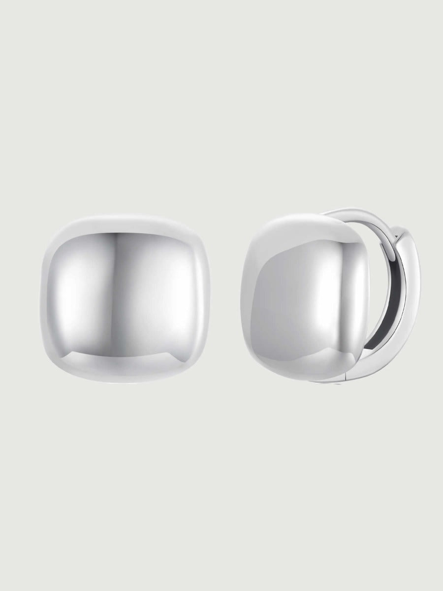 Cercei din argint Silver Luxe Hoops