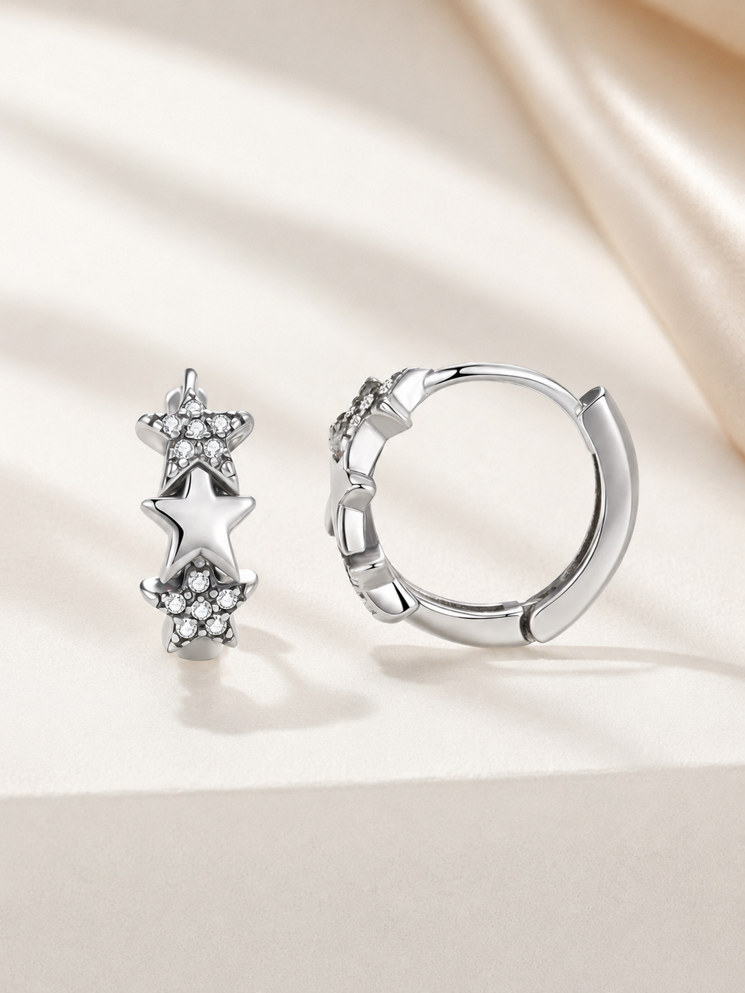 Cercei Celestial din Argint 925 dimensiune 13 mm