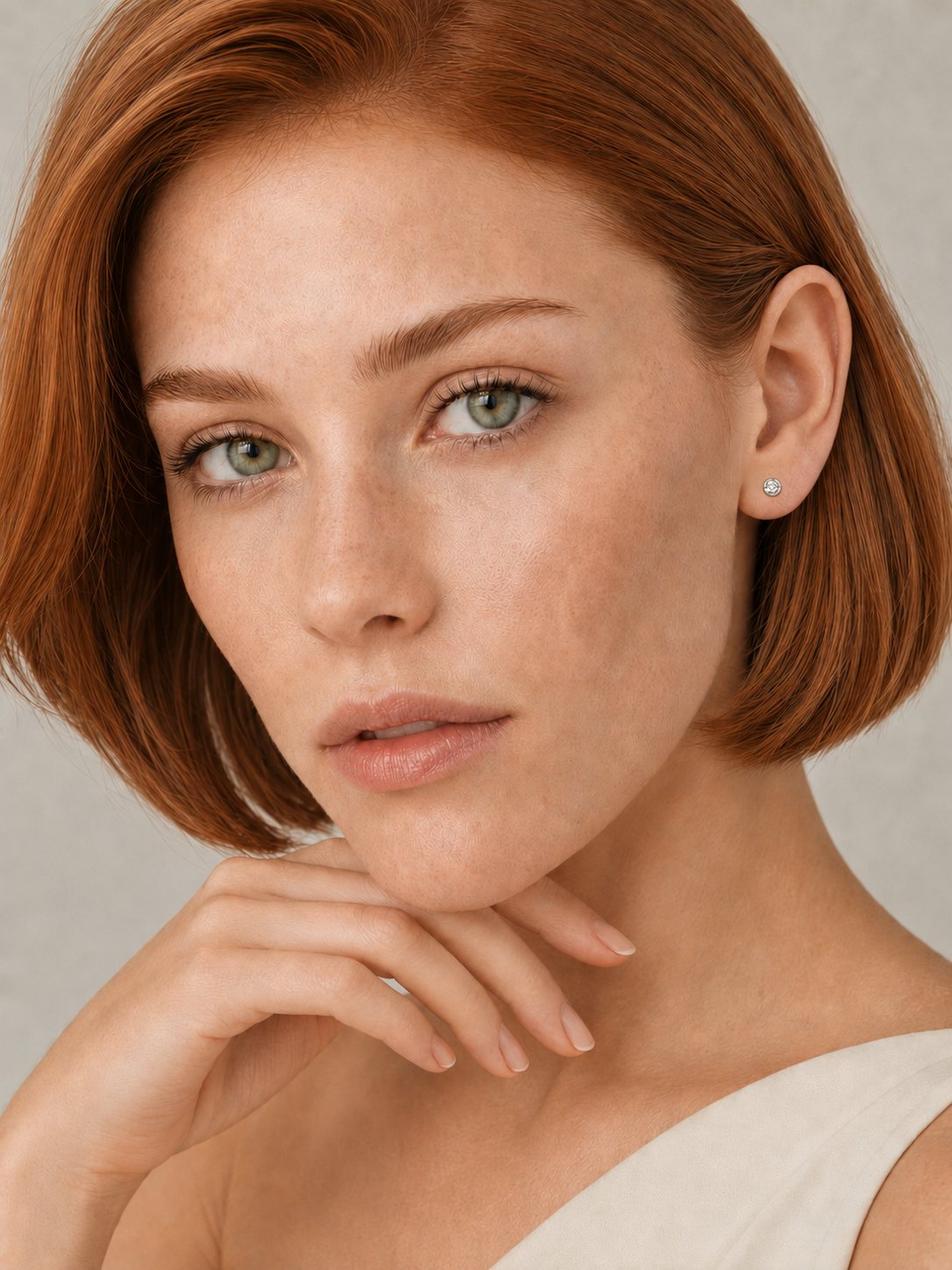 Cercei din argint 925 cu moissanite certificat GRA
