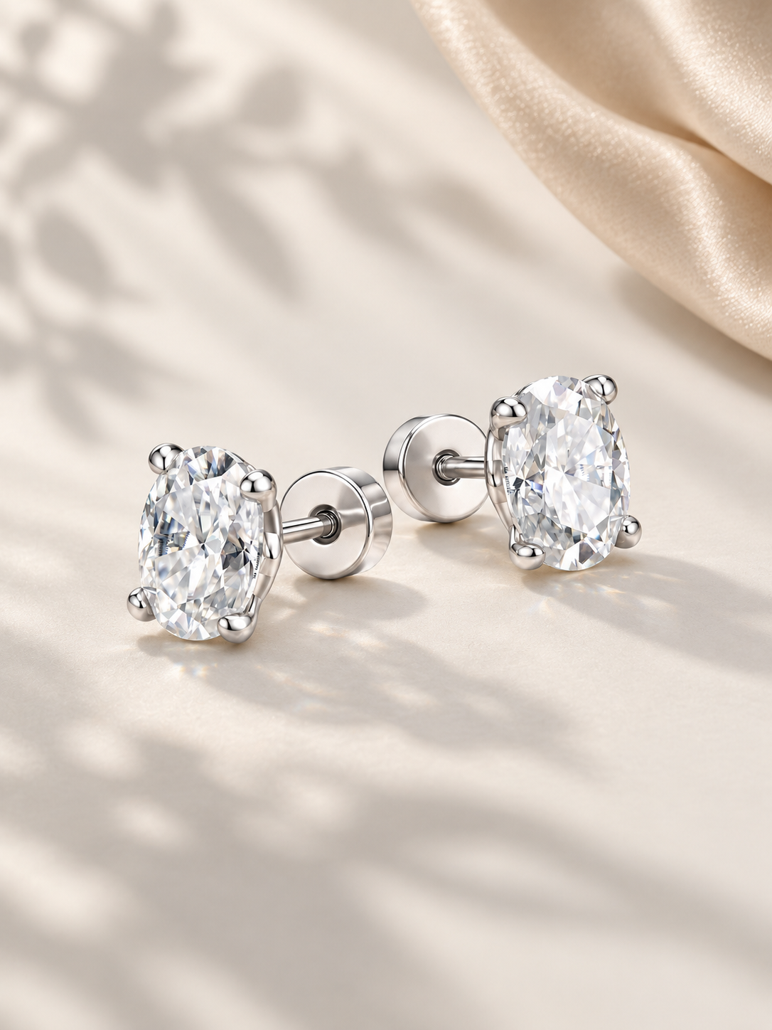 Cercei Moissanite Oval Brilliance 1 ct