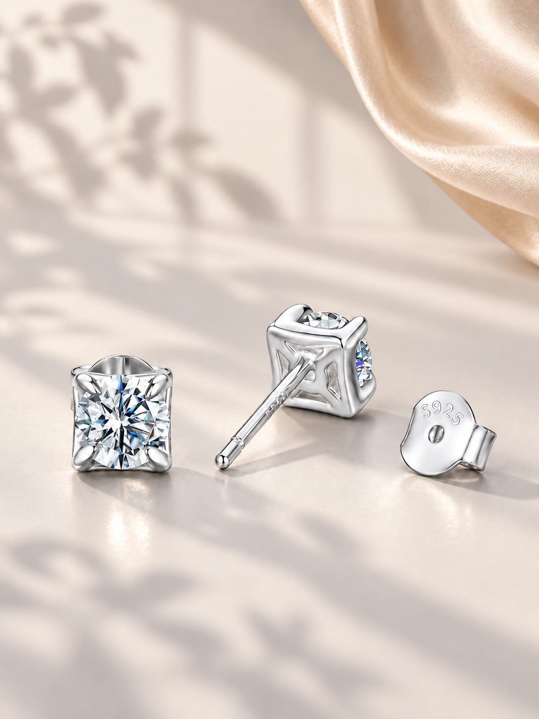 Cercei Moissanite Pure Solitaire 0,5 ct