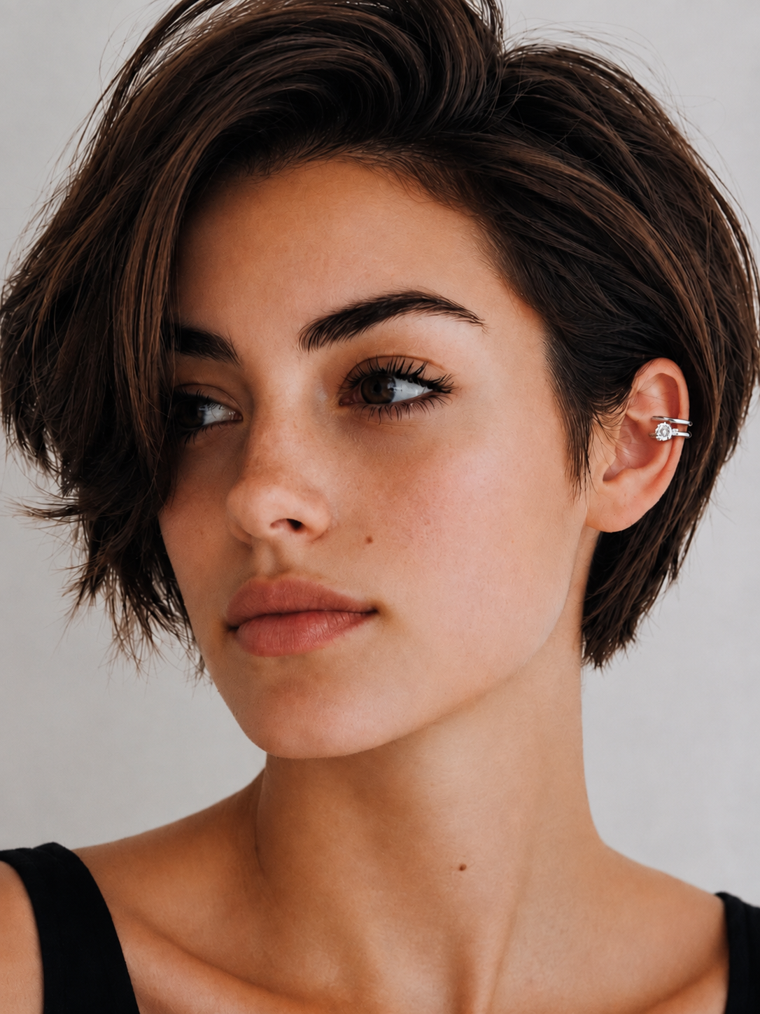 Cercei statement din argint cu pietre strălucitoare