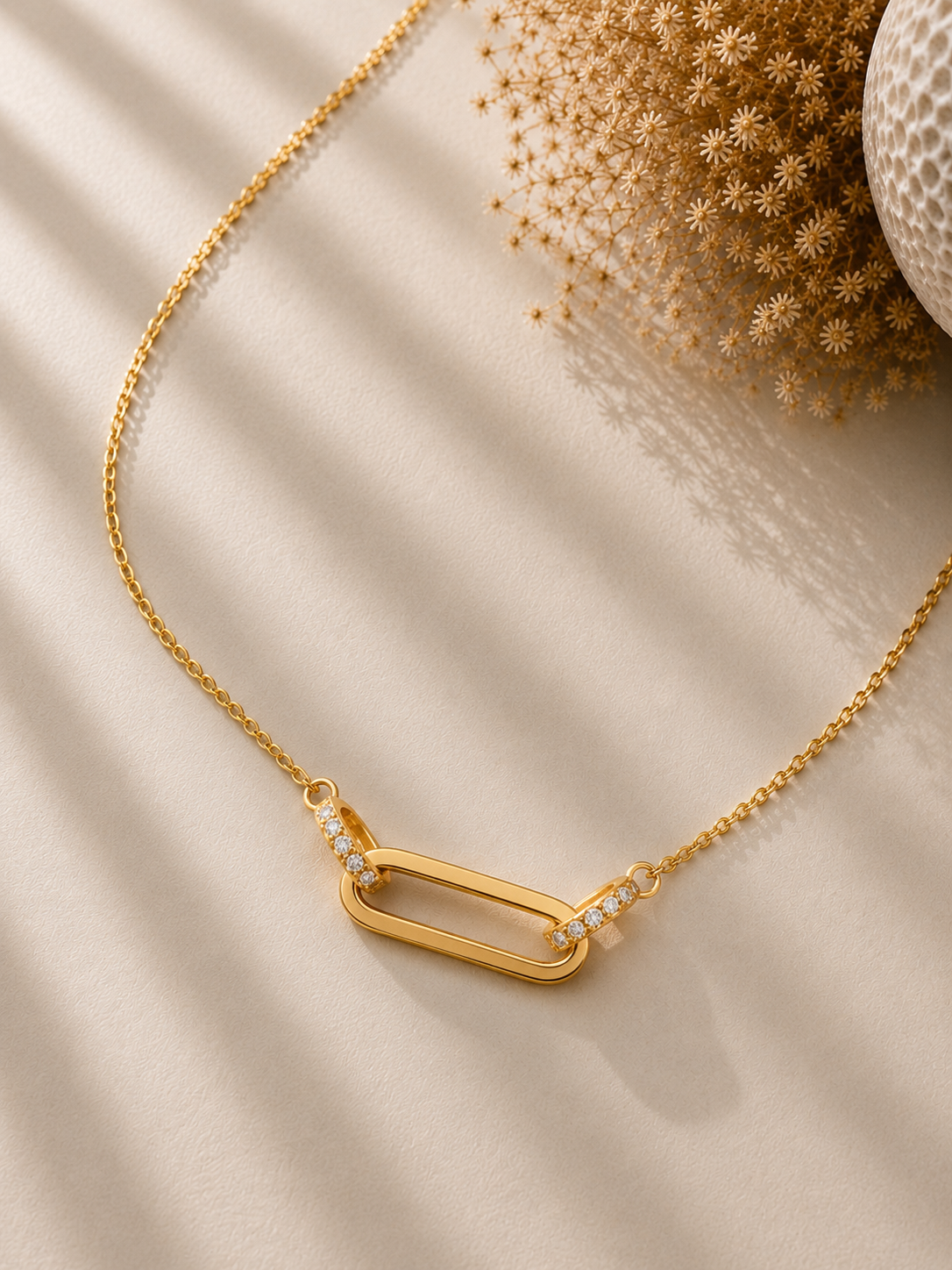 Colier din argint 925 Gold Linked Radiance geometric lifestyle