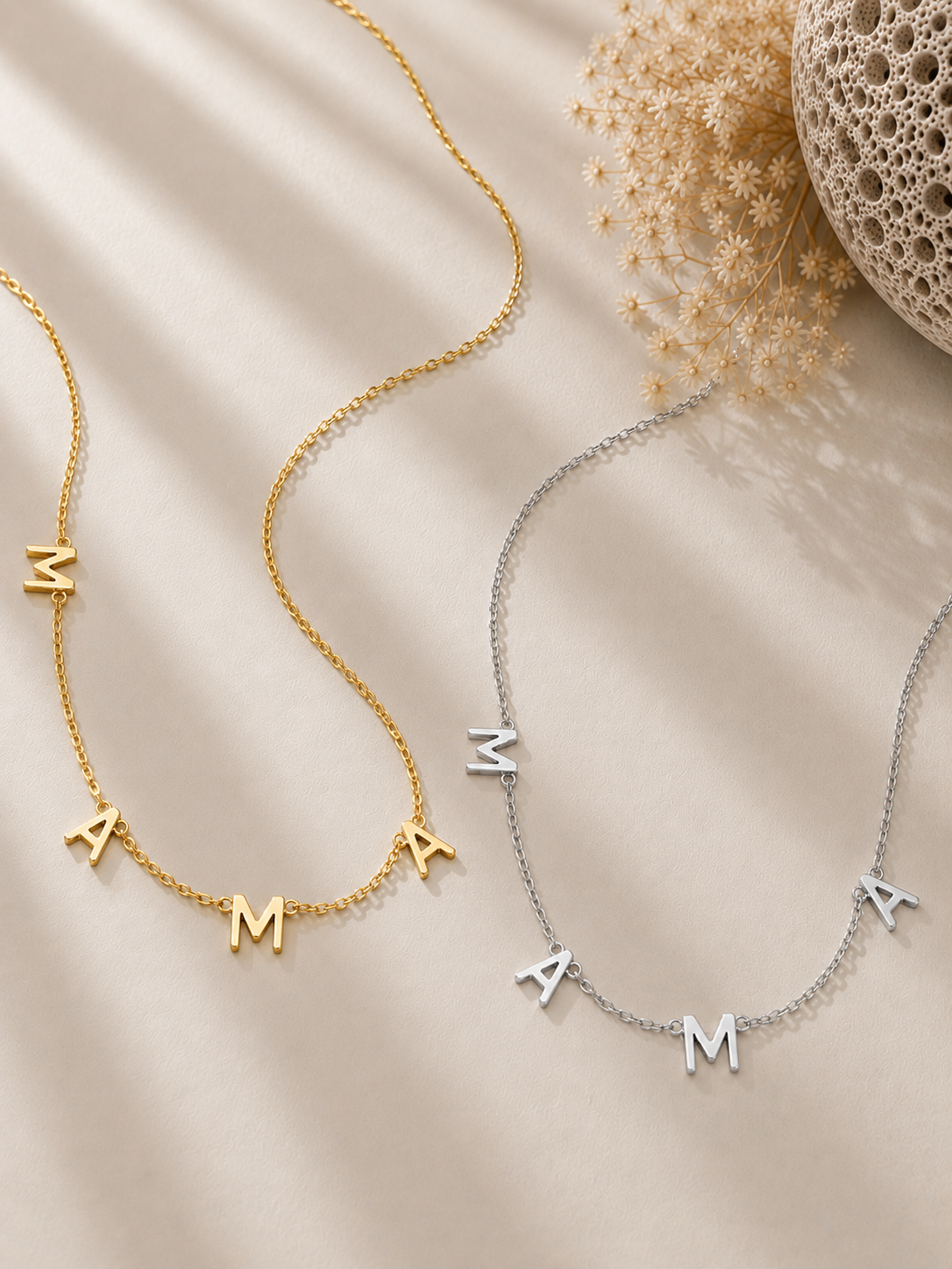 Colier din argint 925 pentru mama Silver Mama’s Treasure auriu si argintiu