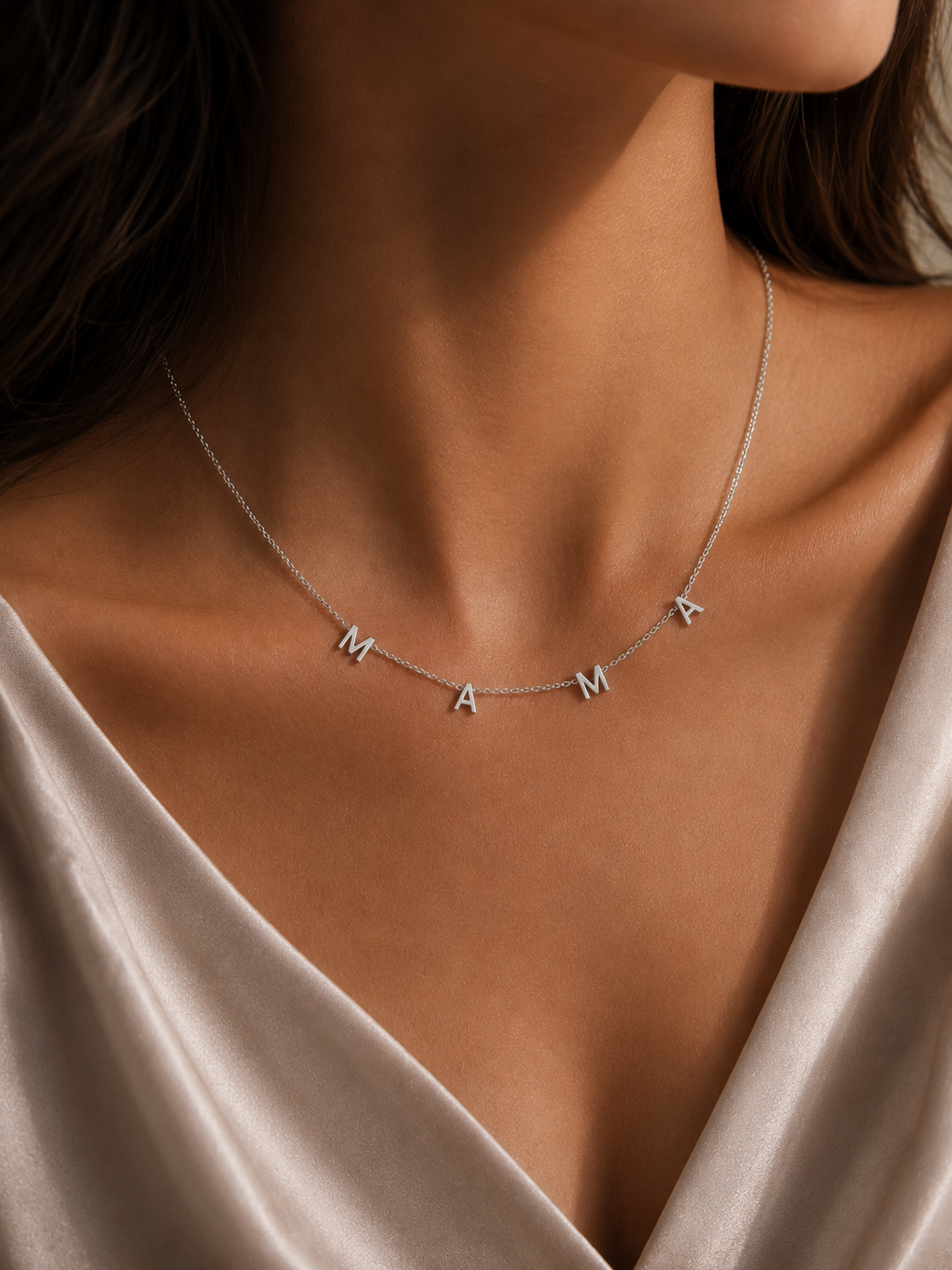 Colier din argint 925 pentru mama Silver Mama’s Treasure la gat