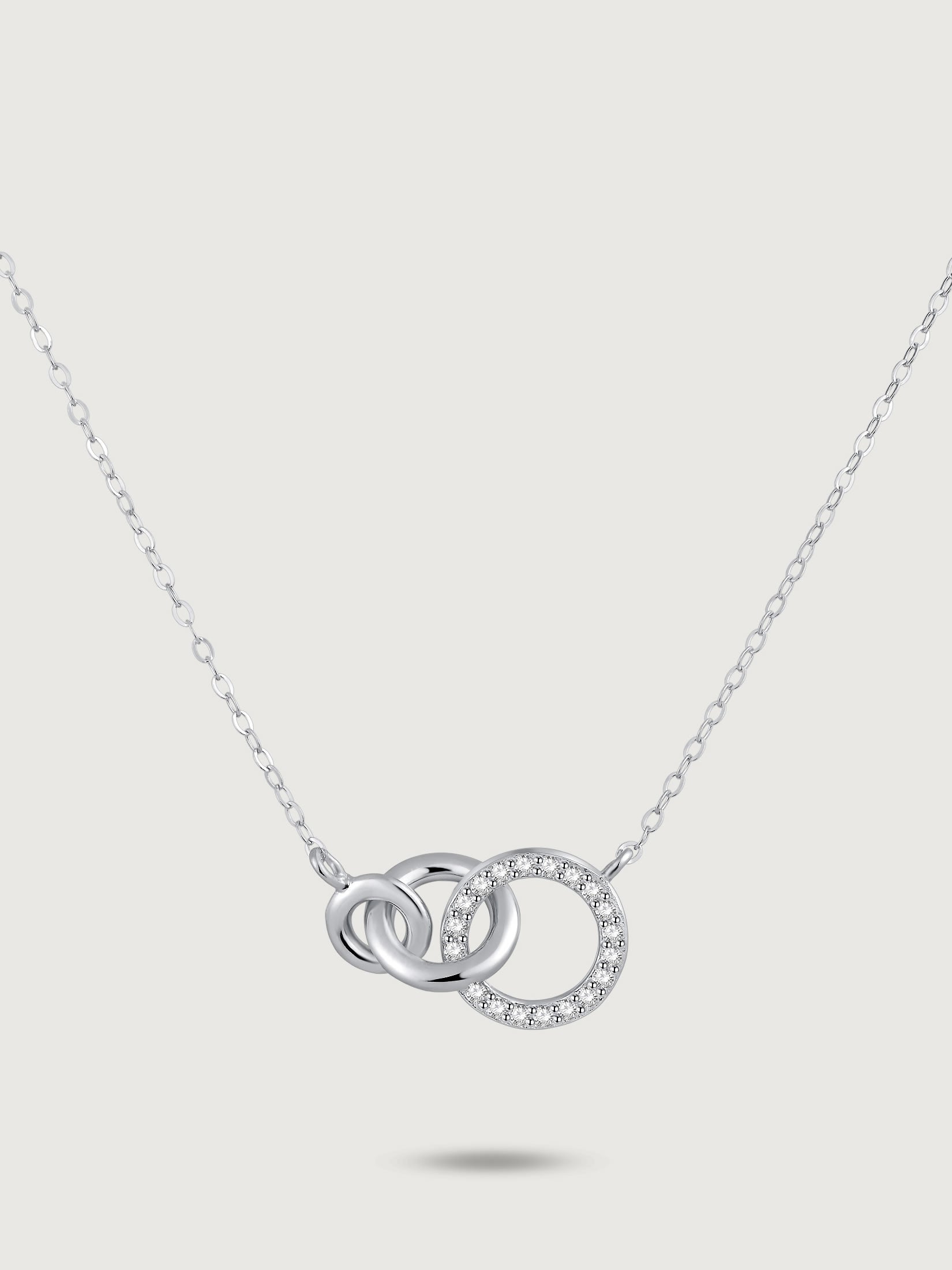 Colier din argint 925 Silver Eternal Links cu cercuri