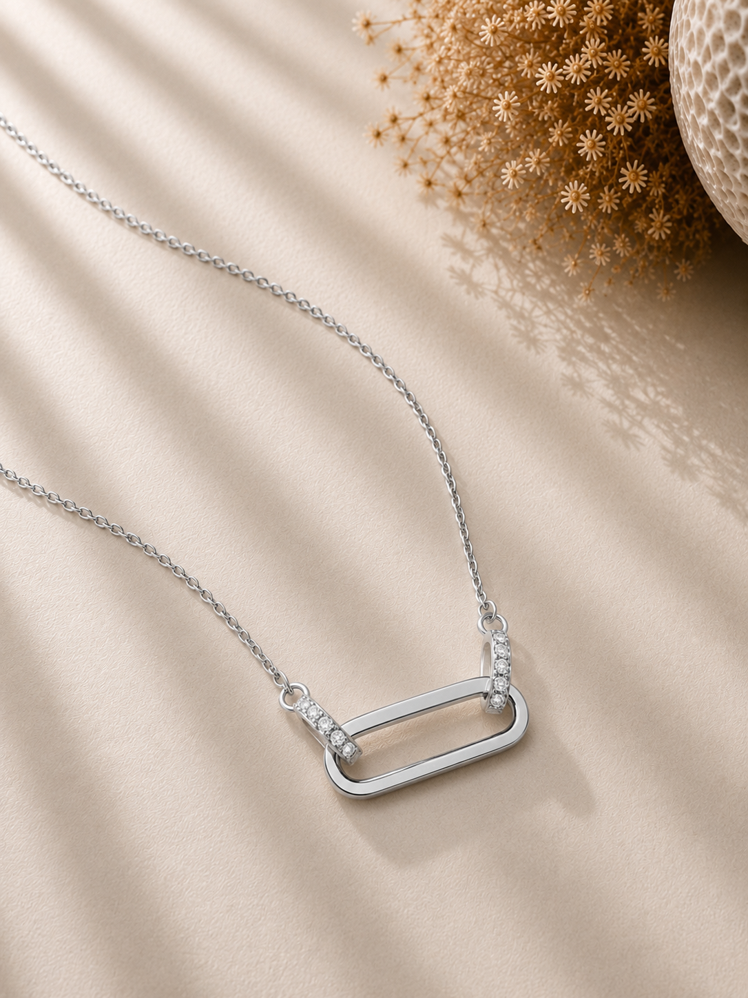 Colier din argint 925 Silver Linked Radiance geometric lifestyle