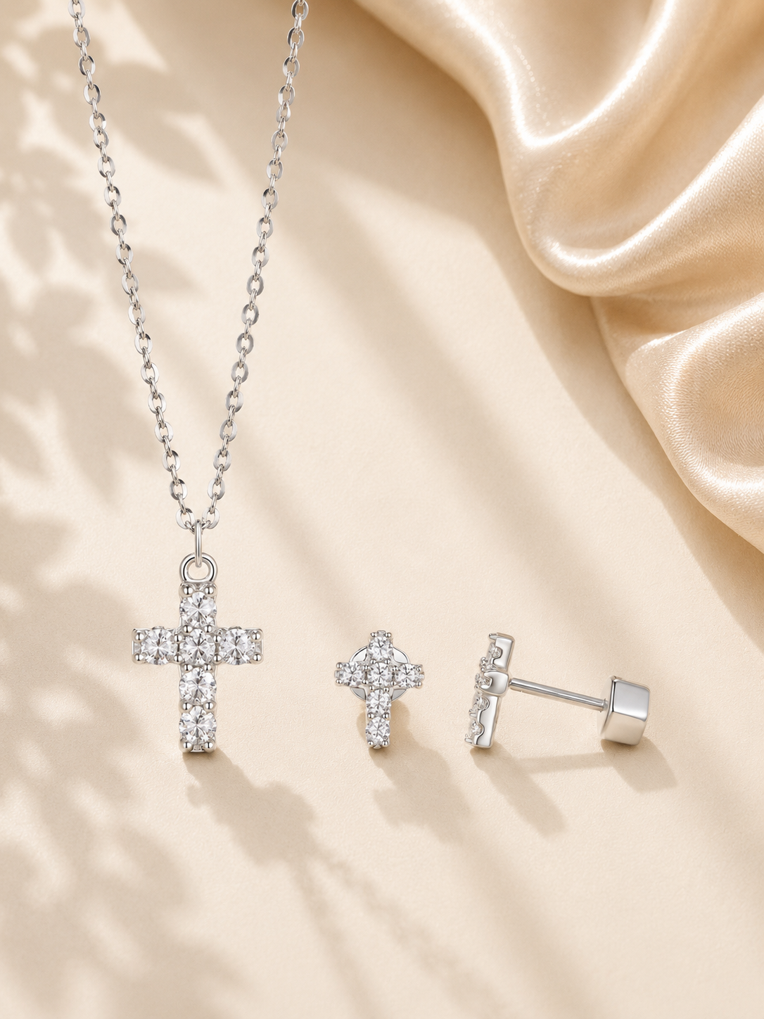 Colier cadou simbol credinta argint set