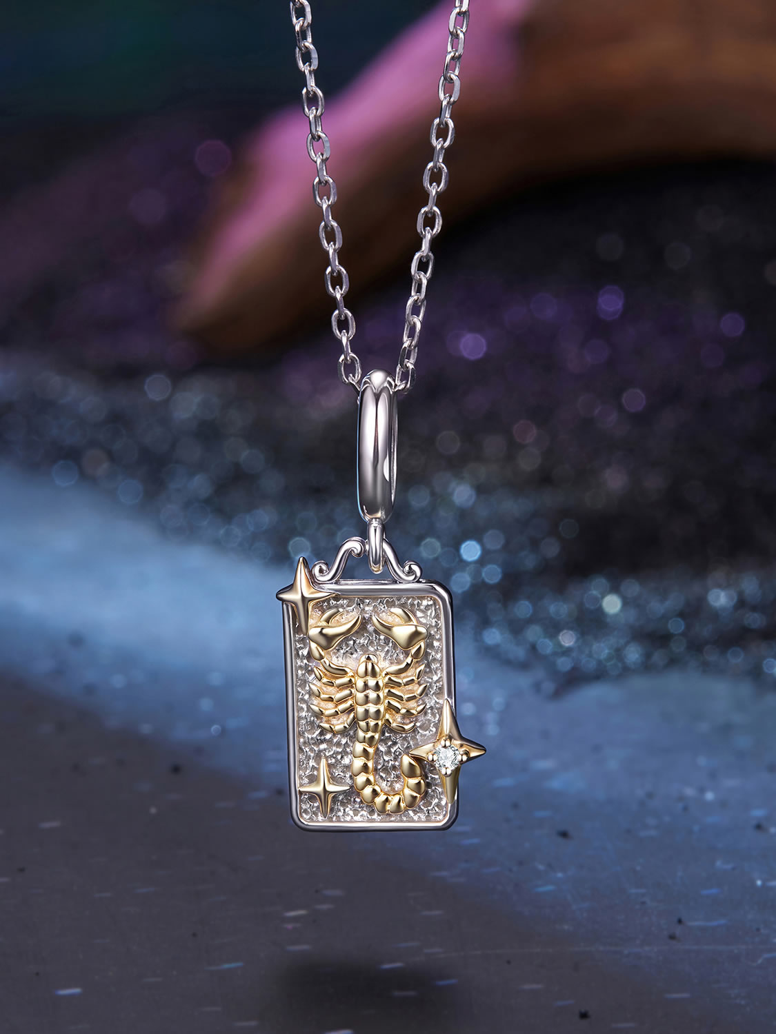 Colier elegant din argint cadou zodia Scorpion