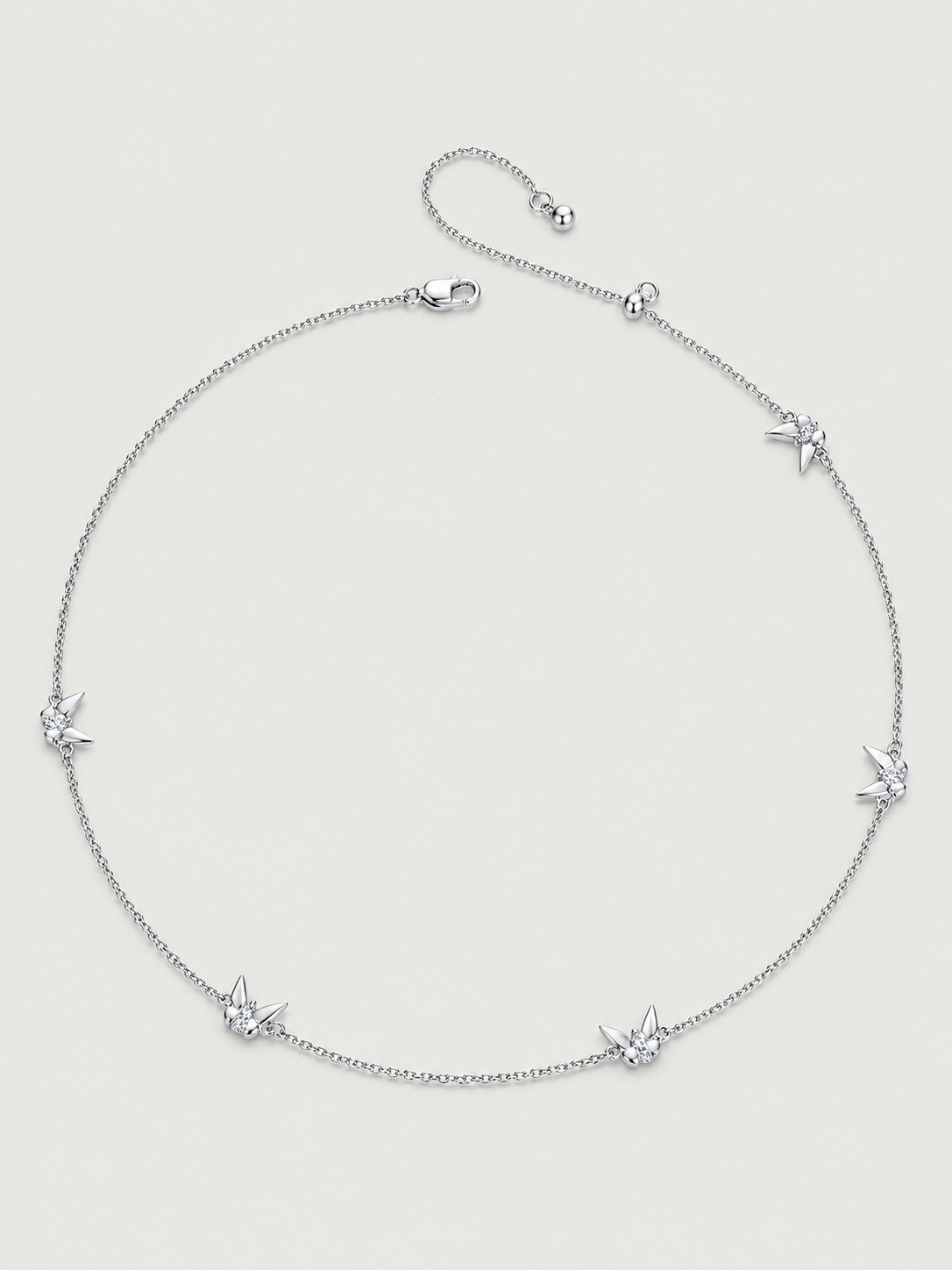 Colier cu fluturi din argint 925 Serenade of Butterflies