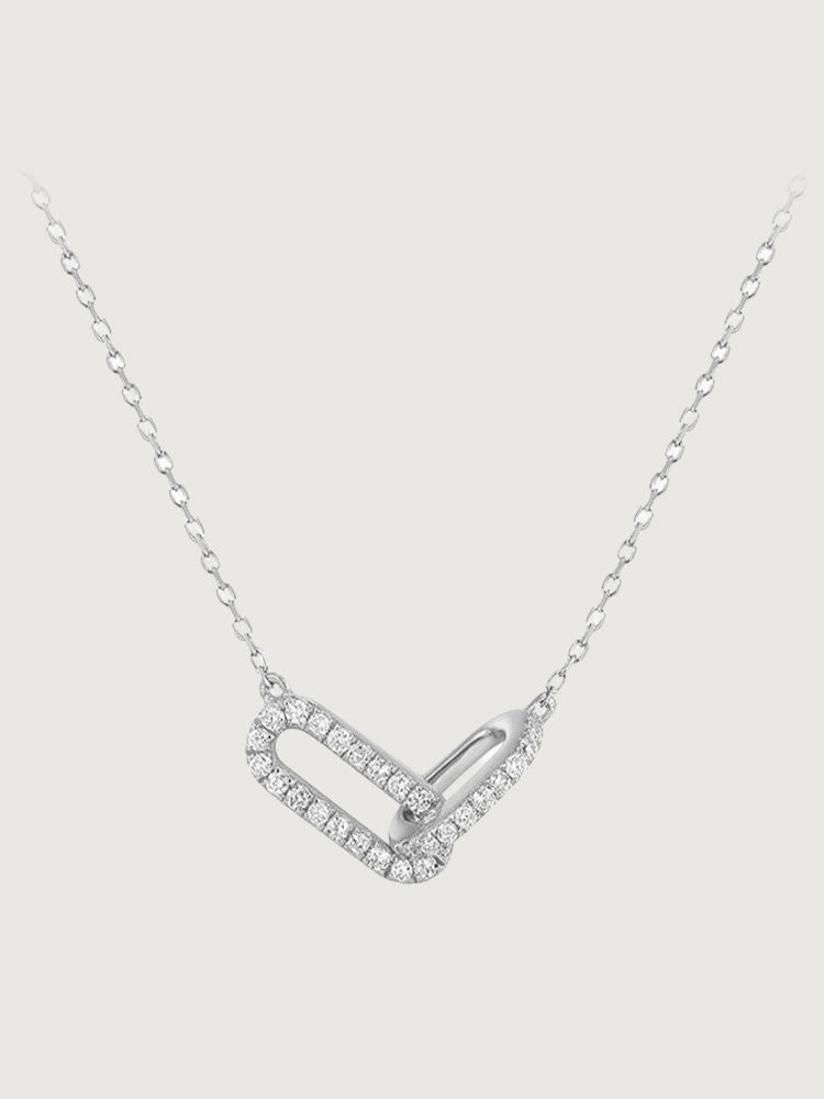 Colier geometric din argint 925 Silver Radiant Unity