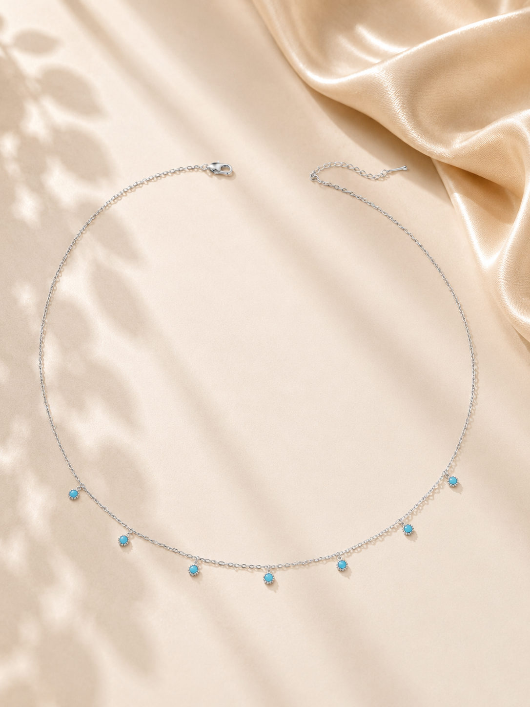 Colier argint colorat ideal pentru layering