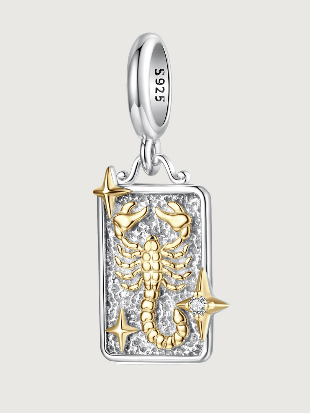 Colier modern din argint simbol zodiac Scorpion