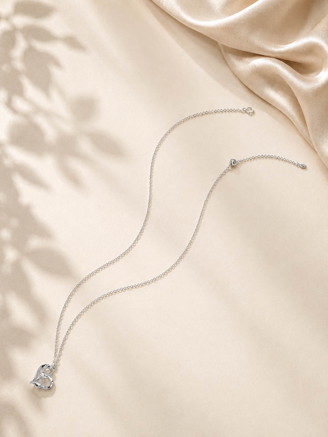 Colier romantic argint inima si infinit lifestyle