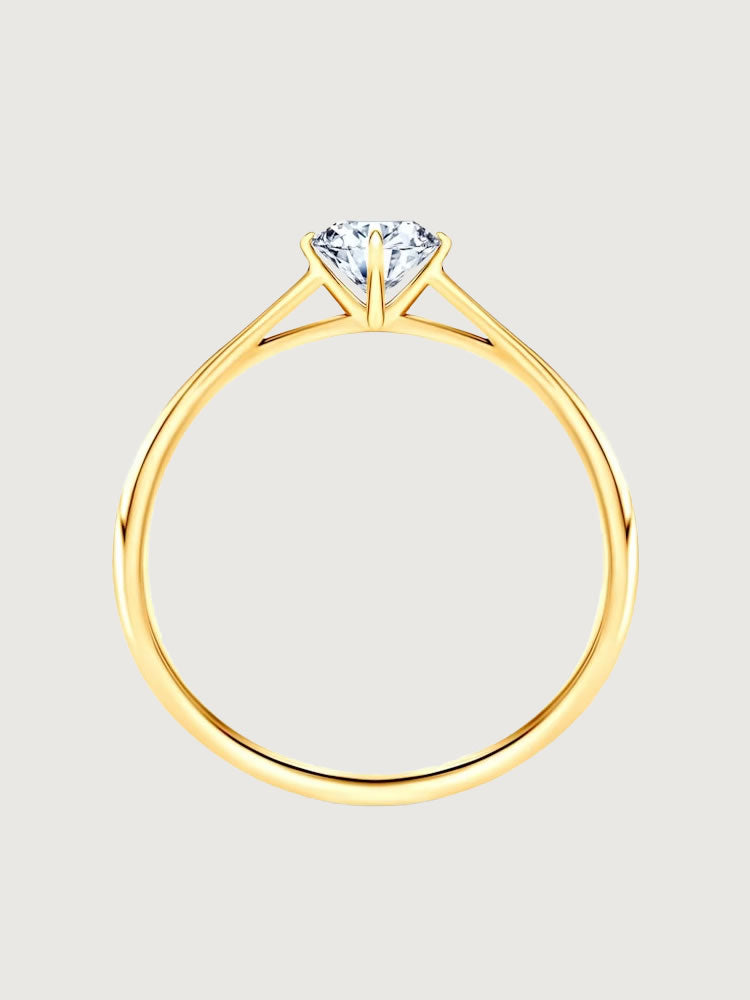 Inel de Logodna Eternal Brilliance din Aur Galben cu Diamant 0.1Ct