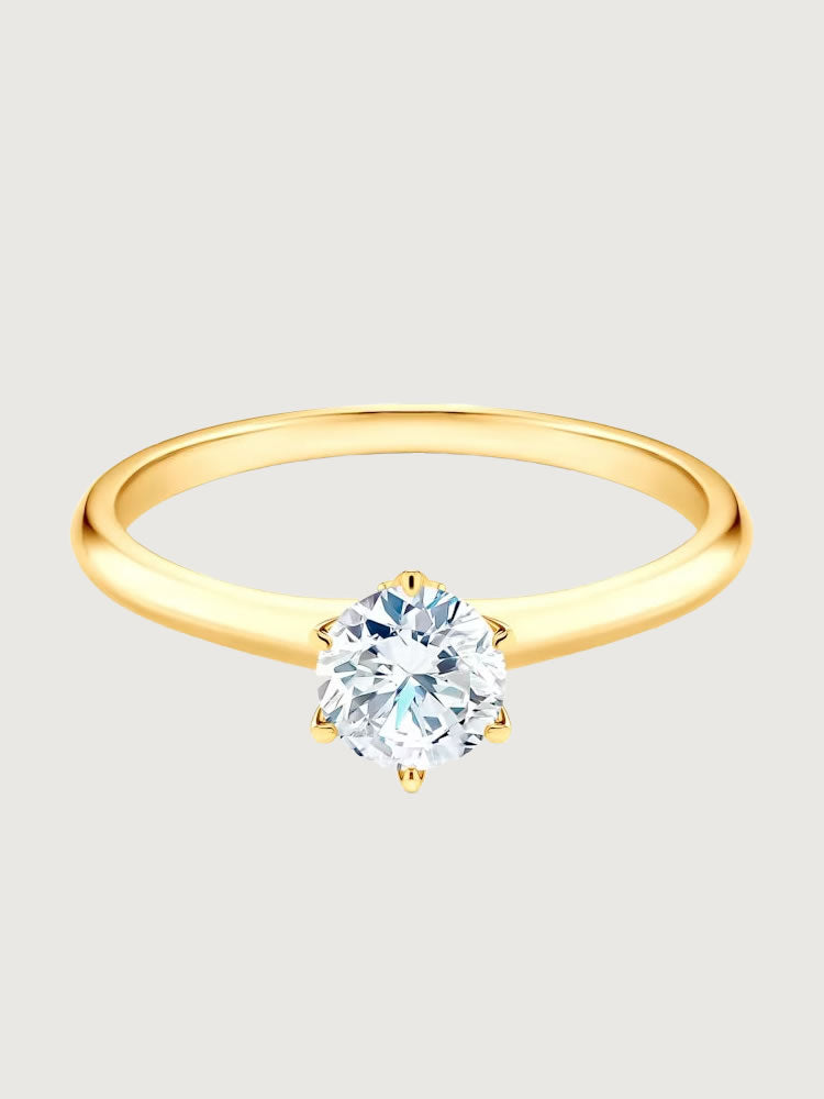 Inel de Logodna Imperial Splendor din Aur Galben cu Diamant 0.53Ct