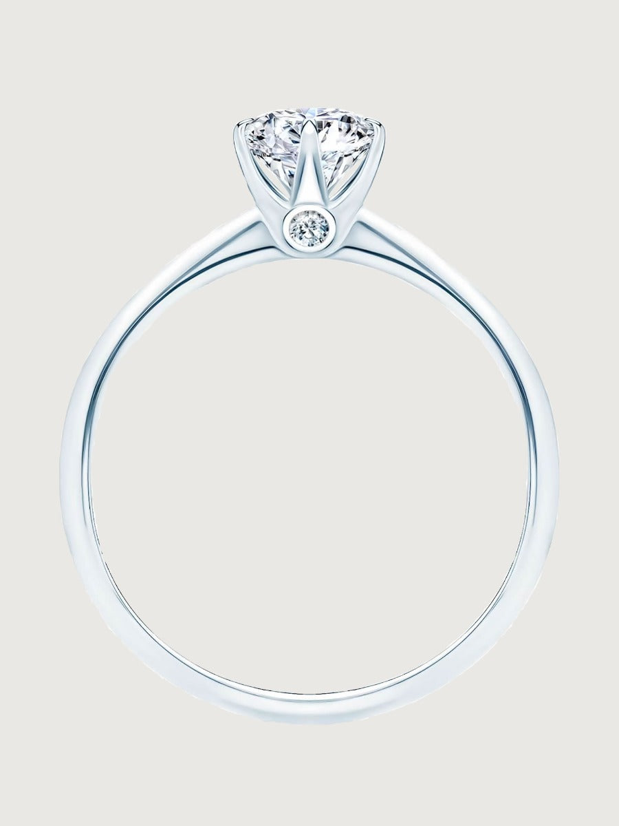 Inel de Logodna Imperial Splendor din Aur Alb cu Diamant 0.63Ct