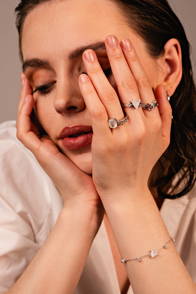 Inel din Argint Moonstone Valentina Silver