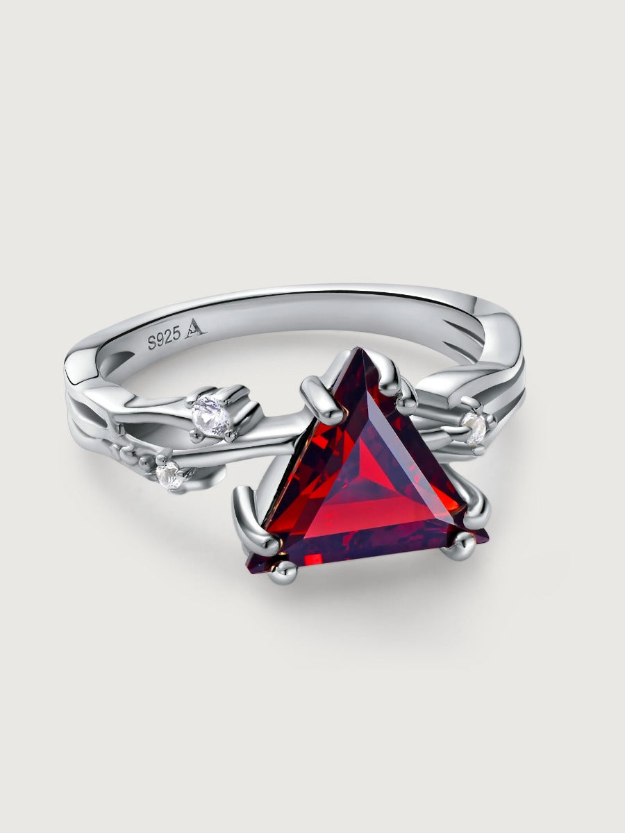 Inel din Argint Garnet Valentina Silver