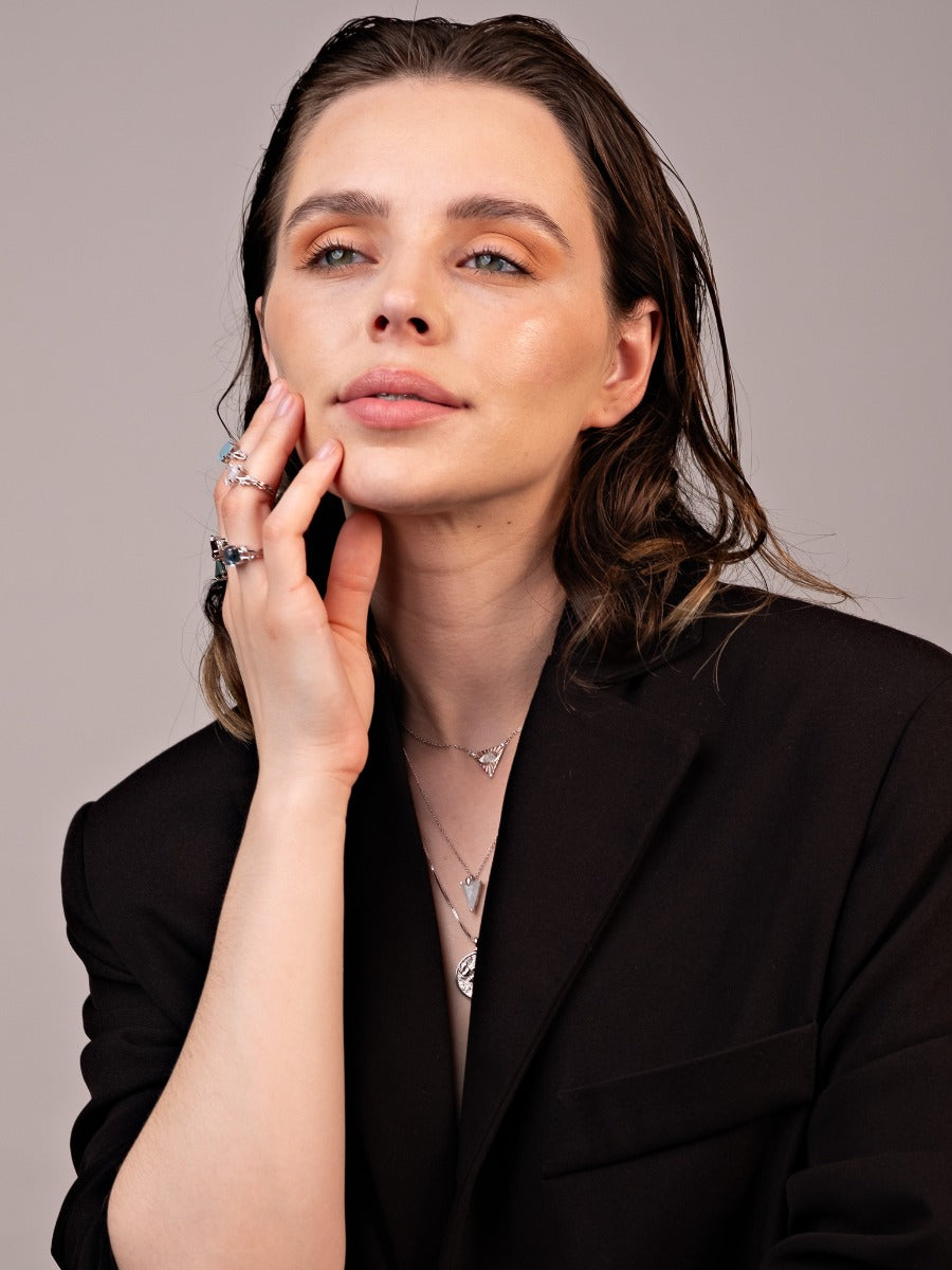 Inel din Argint Moonstone Elegance in Every Angle