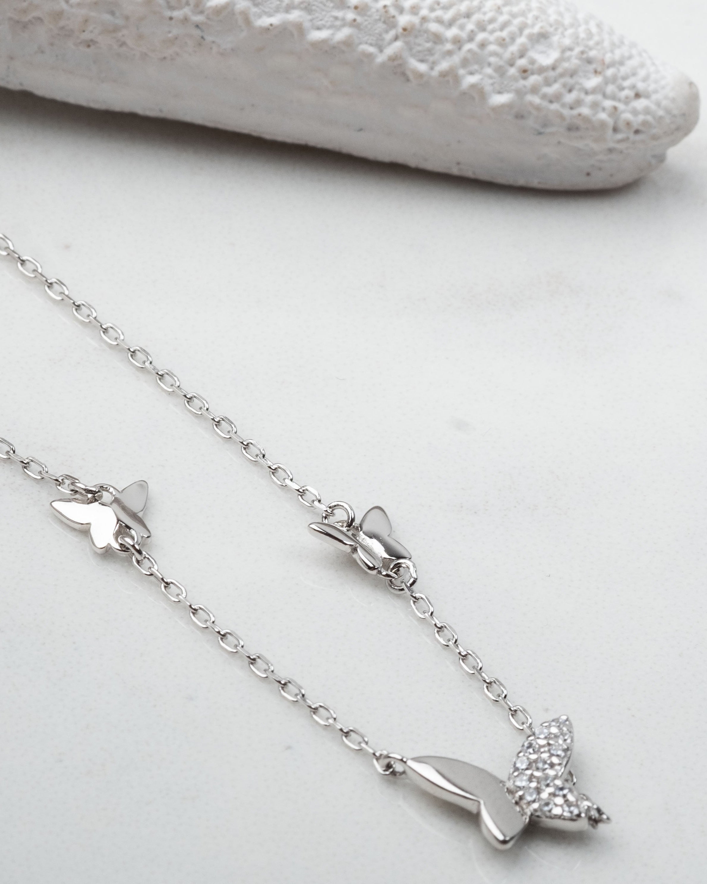 Bratara din Argint Surrounded Butterflies