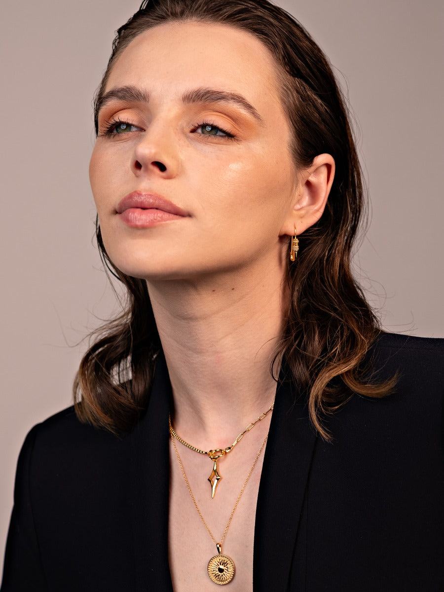 Cercei din Argint Freedom Gold