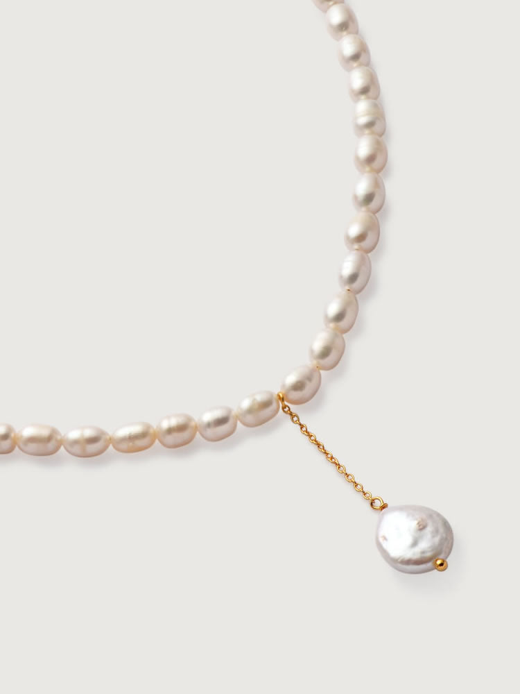 Pandantiv cu Lantisor din Argint Pearls Electra