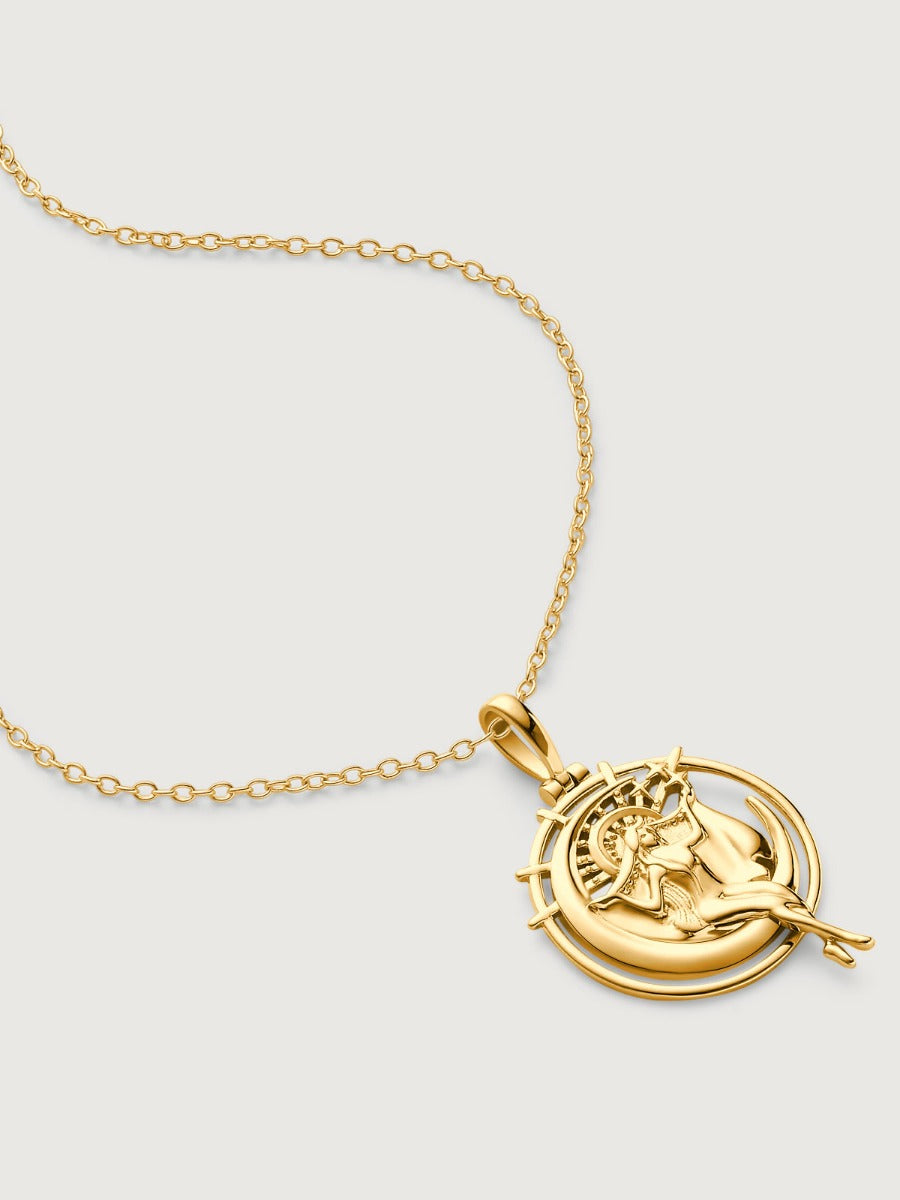 Pandantiv cu Lantisor din Argint Aphrodite of the Sea Auriu