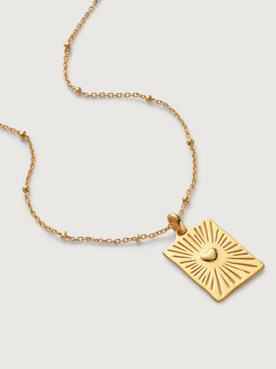 Pandantiv cu Lantisor din Argint The Love Pathway Auriu