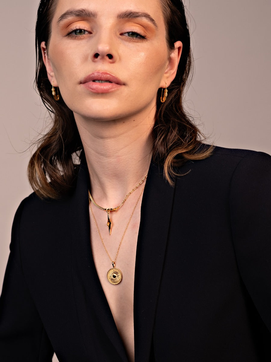 Cercei din Argint Freedom Gold