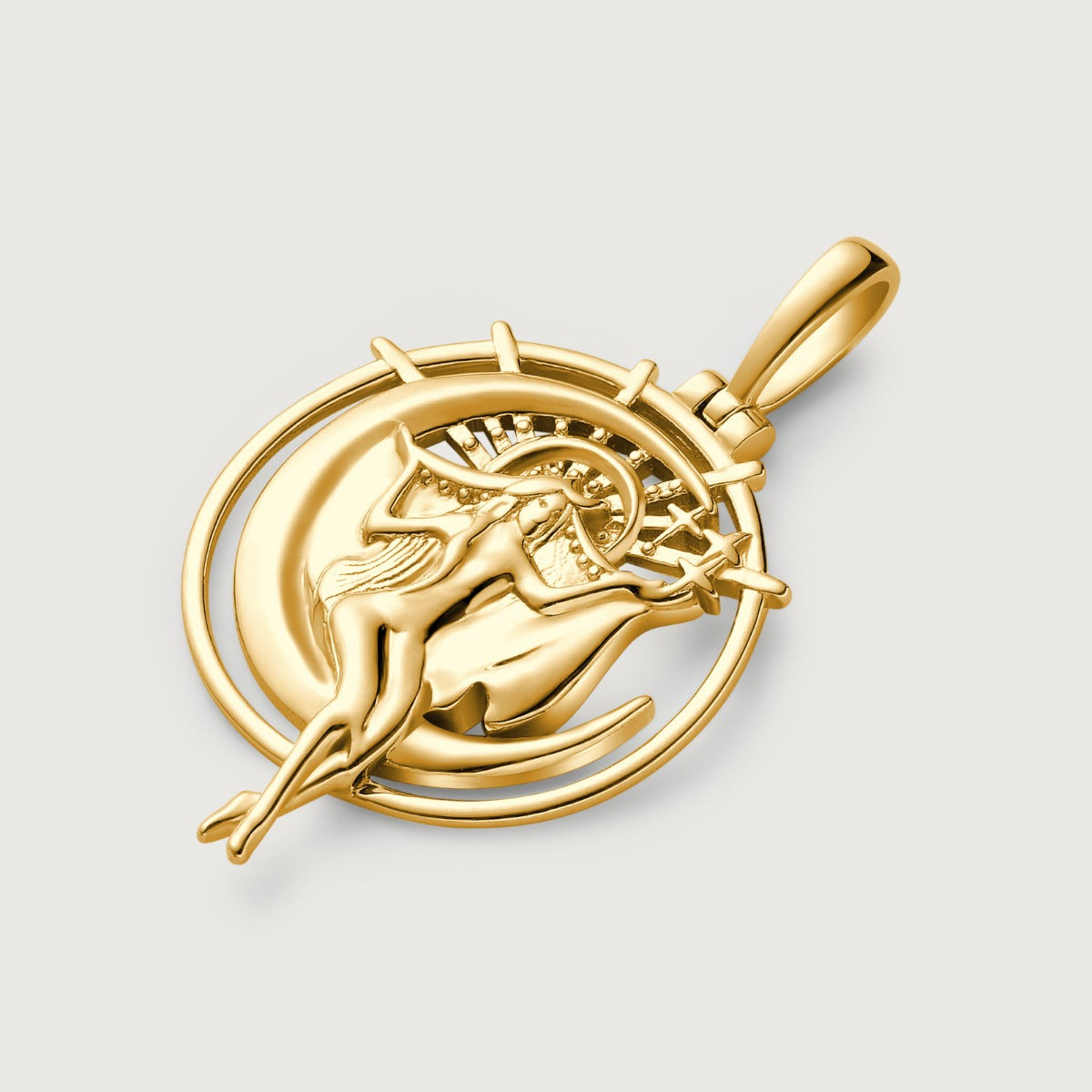 Pandantiv cu Lantisor din Argint Aphrodite of the Sea Auriu