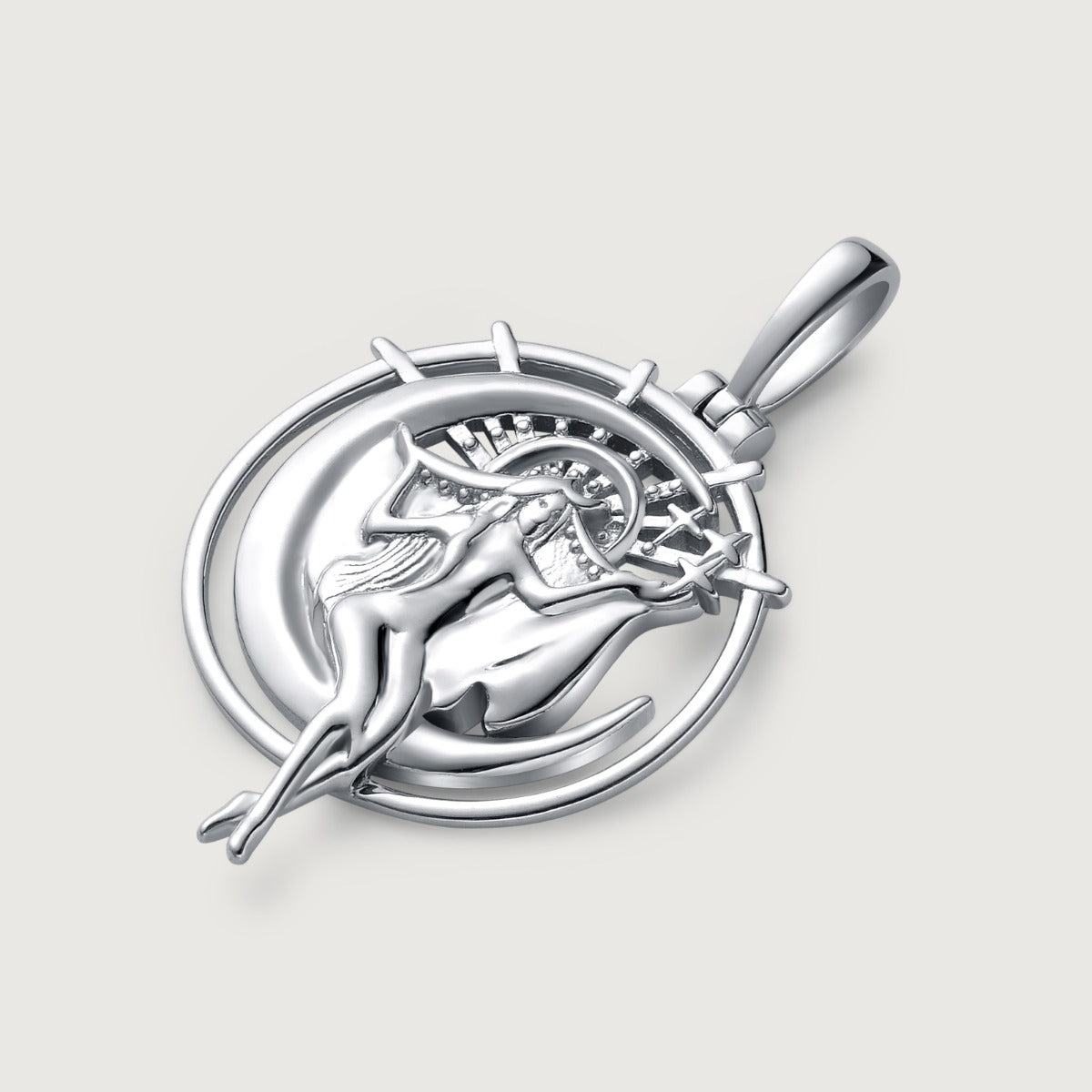 Pandantiv cu Lantisor din Argint Aphrodite of the Sea Argintiu