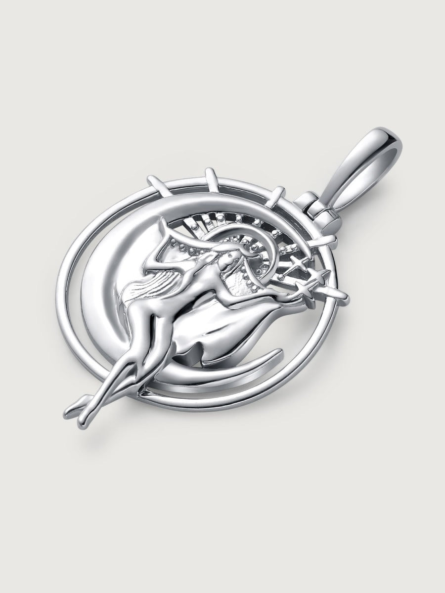 Pandantiv cu Lantisor din Argint Aphrodite of the Sea Argintiu