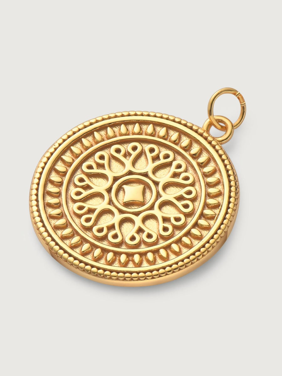 Pandantiv cu Lantisor din Argint The Infinite Nature Design Auriu